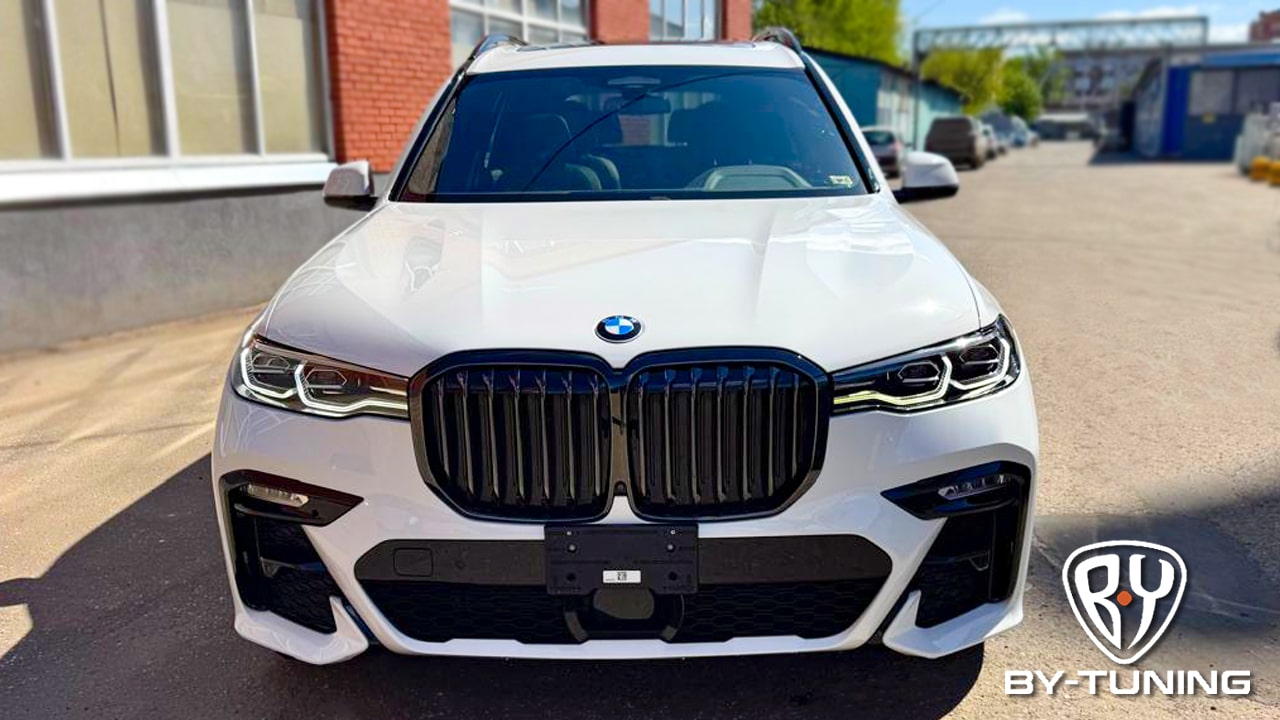 BMW X7 X-Drive 40i полная оклейка кузова полиуретановой пленкой | BY-TUNING Москва