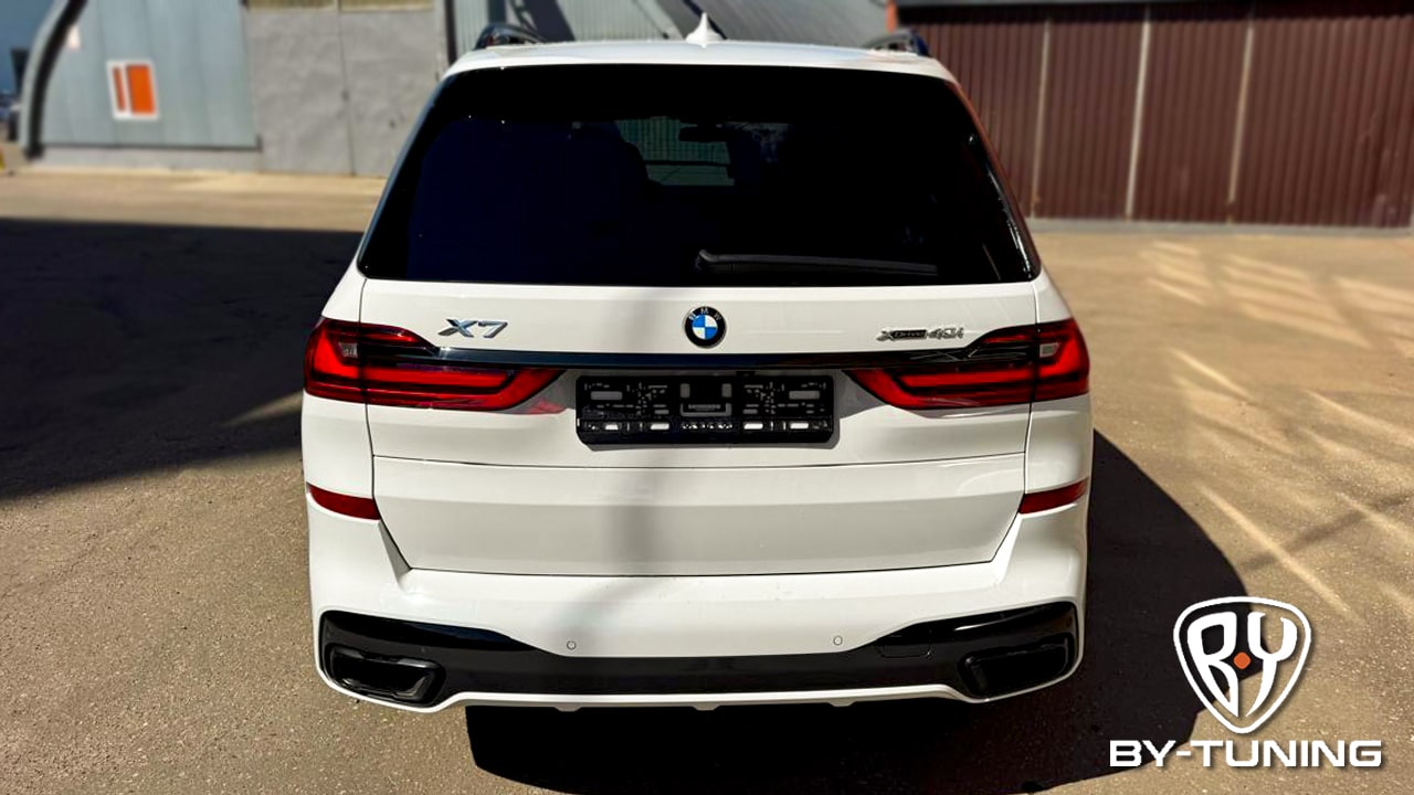BMW X7 X-Drive 40i полная оклейка кузова антигравийной бронепленкой | BY-TUNING Москва