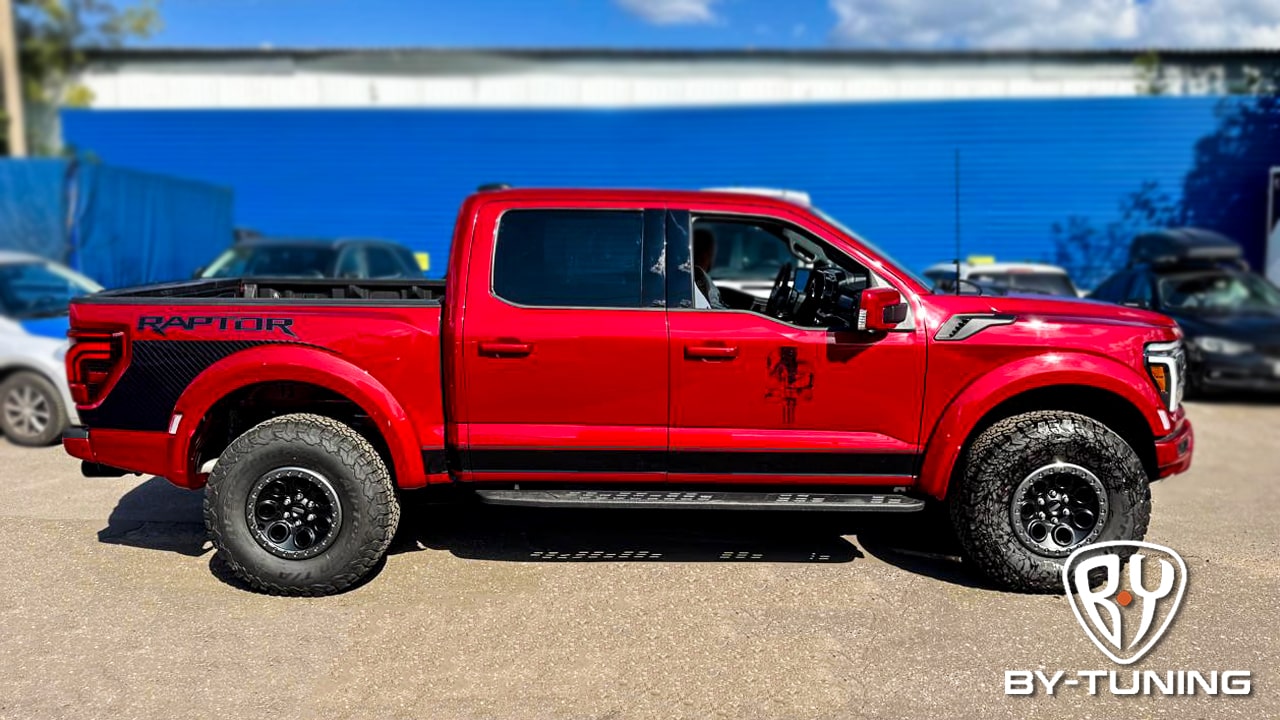 FORD F 150 RAPTOR антигравийная защита кузова автомобиля полиуретановой пленкой | BY-TUNIG Москва