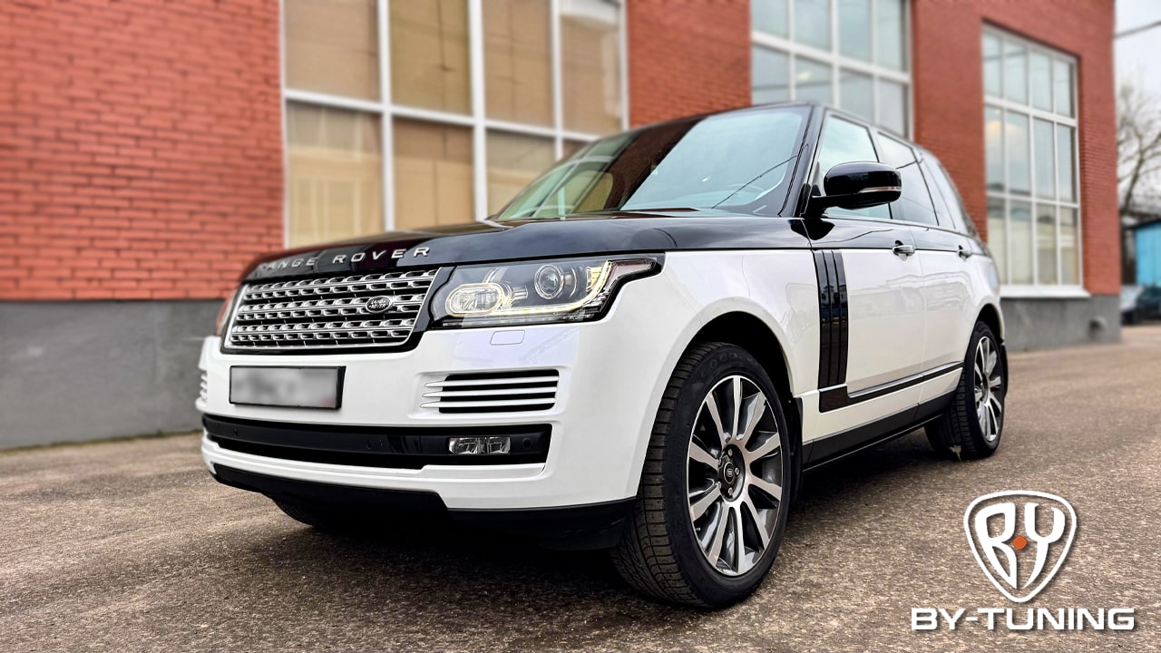 RANGE ROVER оклейка всех окрашенных элементов кузова, бронирование оптики, окрас бамперов, электропороги | БИ ВАЙ СЕРВИС Москва