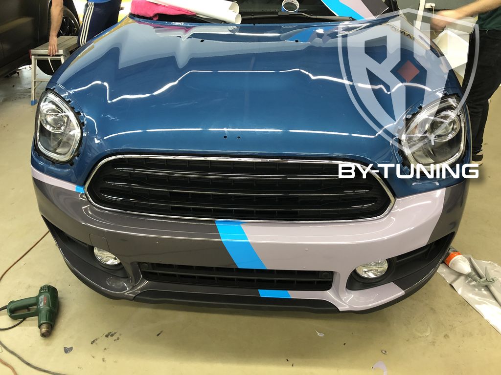 MINI COOPER бронирование оптики автомобиля пленкой | БИ ВАЙ СЕРВИС Москва