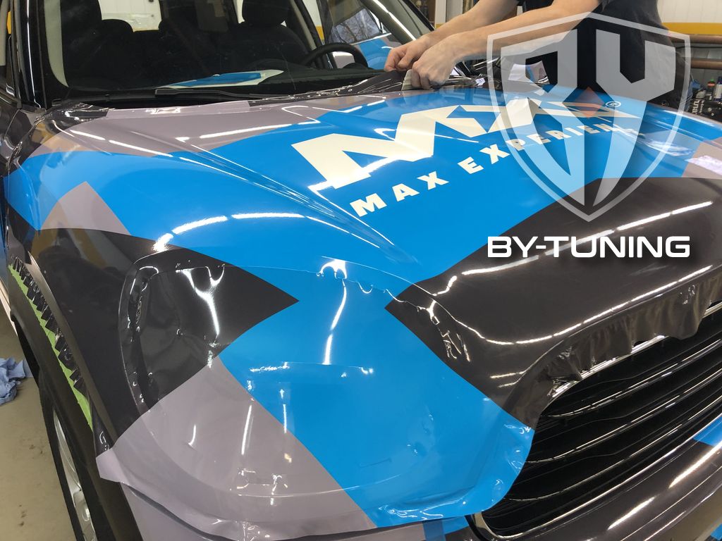 MINI COOPER оклейка винилографией автомобиля | БИ ВАЙ СЕРВИС Москва