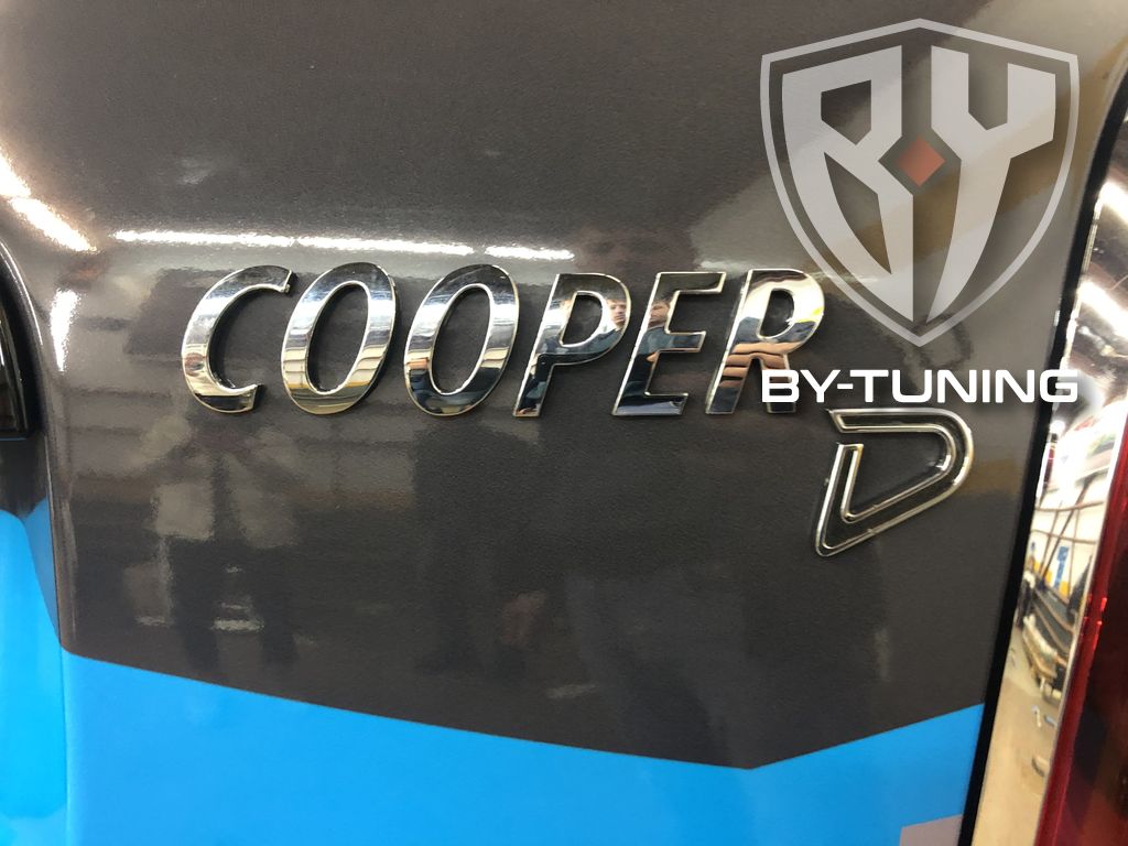 MINI COOPER брендирование автомобиля логотипом компании | БИ ВАЙ СЕРВИС Москва