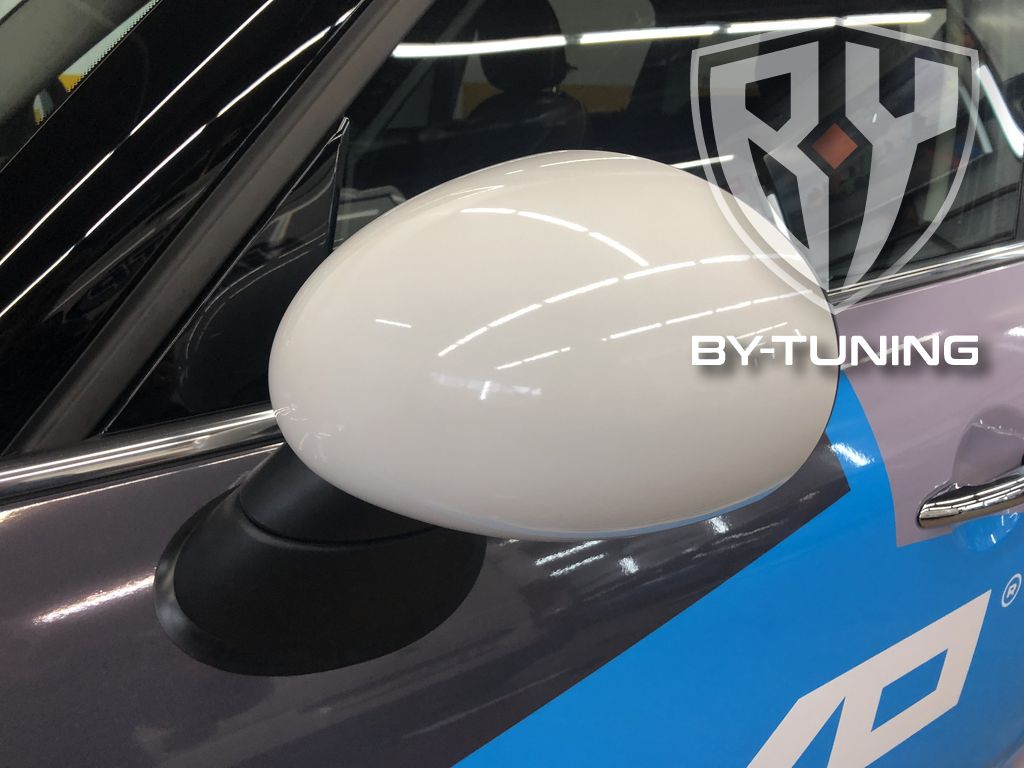 MINI COOPER оклейка камуфляжем автомобиля с нанесение логотипа компании | БИ ВАЙ СЕРВИС Москва