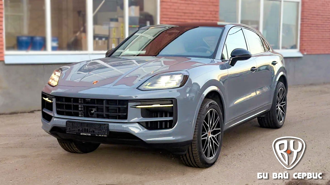 PORSCHE CAYENNE COUPE бронирование кузова авто антигравийной пленкой | БИ ВАЙ СЕРВИС Москва