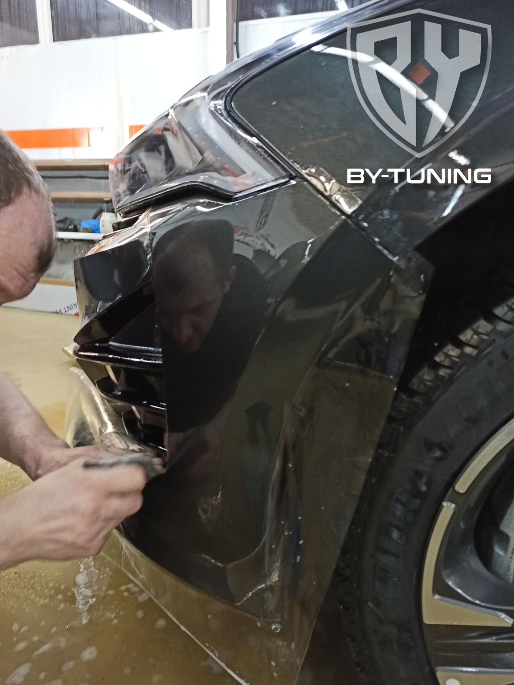 KIA K5 бронирование полиуретановой пленкой